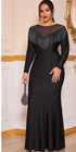 Fat Women Plus Size Evening Party Prom Long Dress Dresses - ROUTINE FASHION